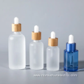 Empty Bamboo Dropper Serum Bottle